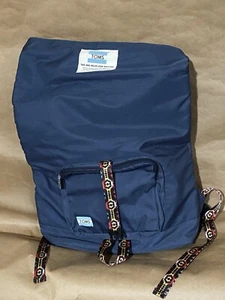 Toms Adventurer Canvas Navy Blue Backpack Large Unisex As Is Read - Picture 1 of 11