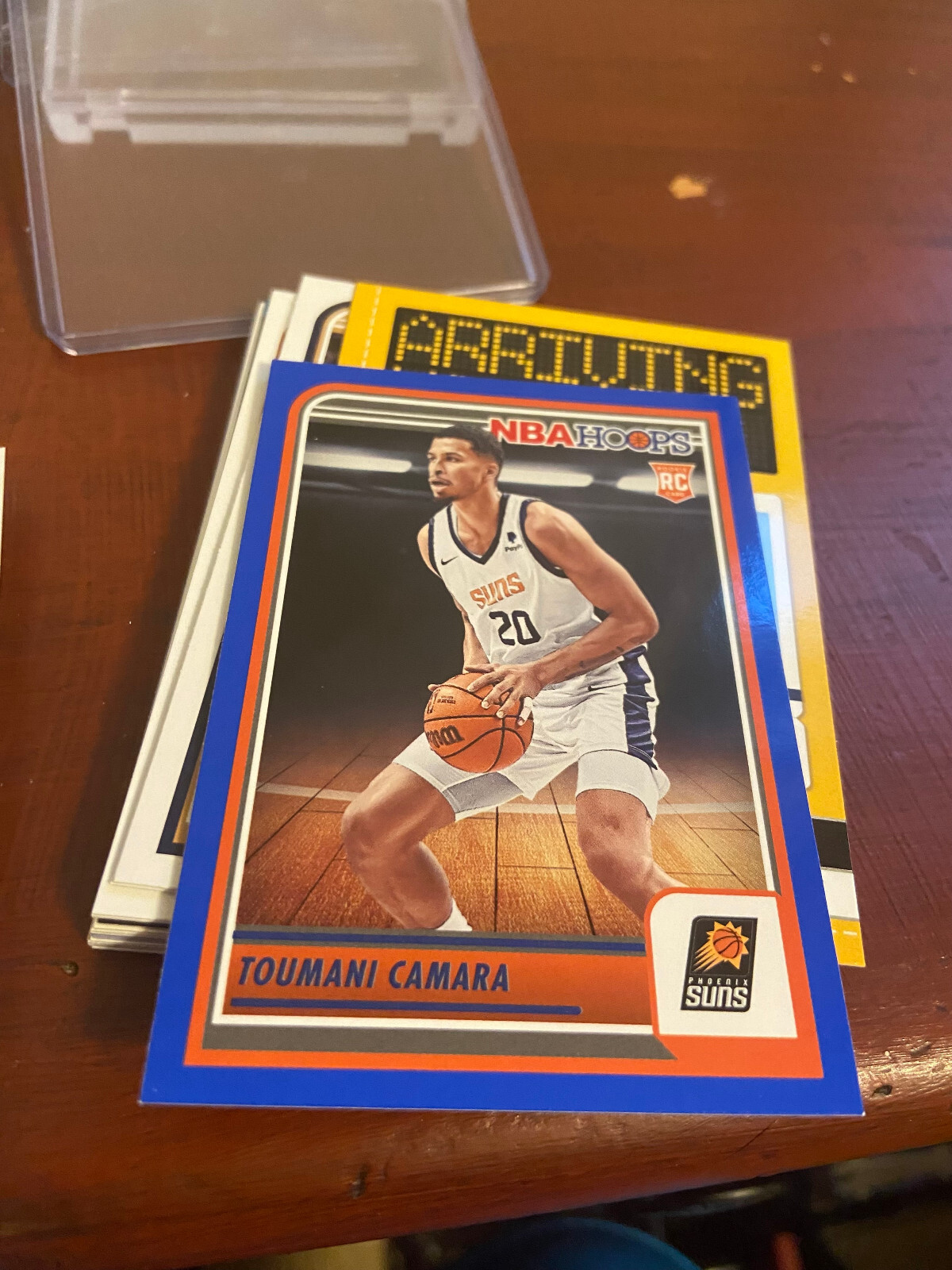 2023-24 Panini NBA Hoops Toumani Camara #231 Rookie Card Blue Parallel Suns RC