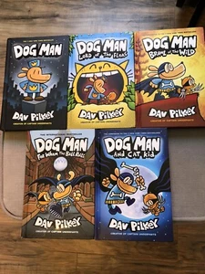Lot of 5 Dog Man Hardcover Books - Picture 1 of 1