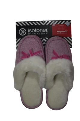 ISOTONER женщин праздник сабо микро замши Berry тапочки M 7,5-8 - Изображение 1 из 4