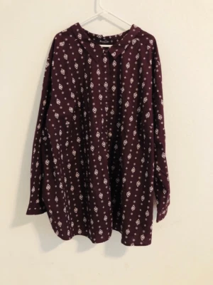 Camisa de vestir Roaman’s hombre borgoña talla 44W Foto 1 de 4