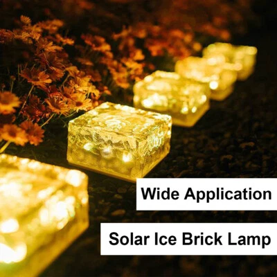 Square Solar Ice Brick Buried Lamp Warm Light 1w 1.2v 6led Lights Cube With Led - Image 1 of 4