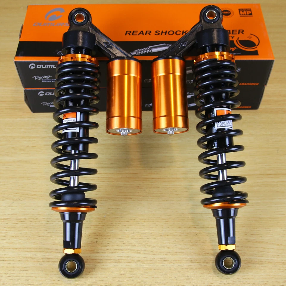 340mm 13.5" Rear Motor Air Suspension Shock Absorbers For Yamaha Vmax 1200 Honda - Image 1 of 4