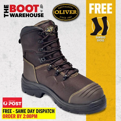Oliver 65490 150mm Work Boots Steel Cap Safety Lace-Up 100% WATERPROOF!  - Image 1 of 4