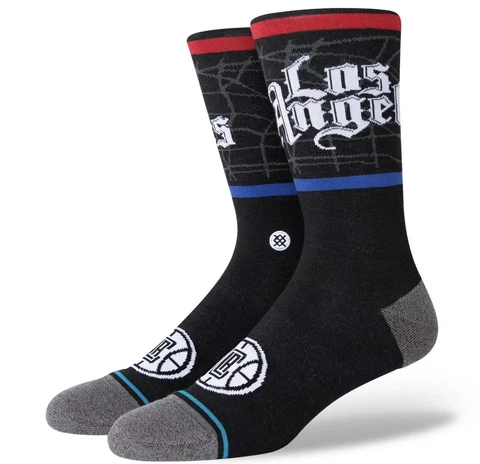 Stance Los Angeles Clippers CE Crew Height Socks w/Infiknit Men's Large 9-13 NWT Cover