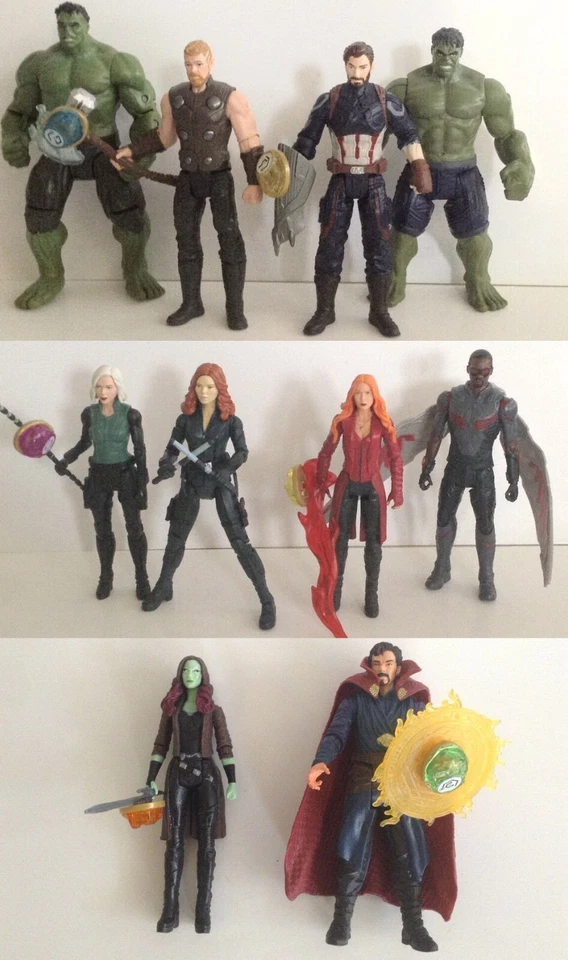 Marvel Avengers Infinity War Hero Vision Figuras Gran Lote Casi Completo Foto 1 de 4