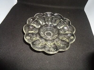 VTG BOBECHE CANDLE WAX COLLAR DRIP CATCHER CHANDELIER PART 4 1/2" FLORAL DESIGN - Picture 1 of 6