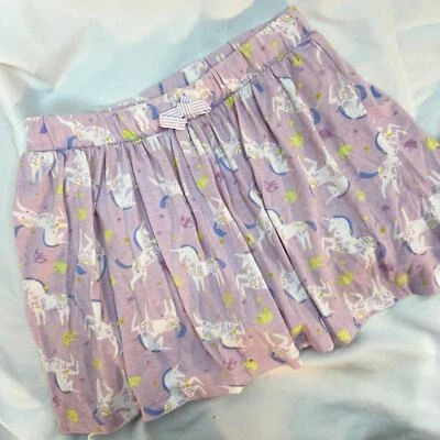 Falda corta Cat & Jack unicornio niños talla L 10 12 plisado recogido tejido Kidcore Foto 1 de 4