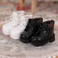 1//3SD//DD BJD Boots PU Shoes Black//Brown Medium Boots Triple Buckles Mature Lady