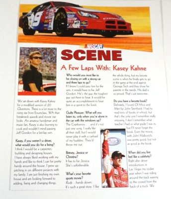 NASCAR  2006 Nascar Scene Kasey Kahn Driver and Poster - Image 1 of 4