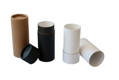 100 - Deodorant Lotion Tubes 2 oz / 60 g Paper Eco Cardboard Containers ounce ml - Image 1 of 4