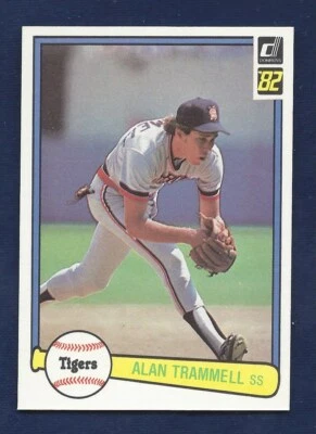 CENTERED RAZOR SHARP HI GRADE 1982 DONRUSS  #76 ALAN TRAMMELL .99 SH B883 - Image 1 of 2