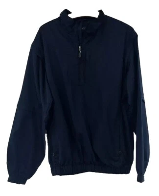 Chaqueta PGA Tour Para Hombres Grande 1/4 Cremallera Golf Rompevientos Pullover Azul Cremallera Chaleco Foto 1 de 4