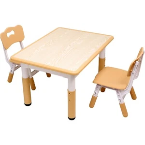 Juego de mesa de estudio y sillas para niños YUKOOL - altura ajustable y diseño elegante - Imagen 1 de 5