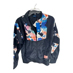 NWT Adidas Originals Girls L (13-14y) Floral Satin Runner Track Jacket SI50 - Picture 1 of 6