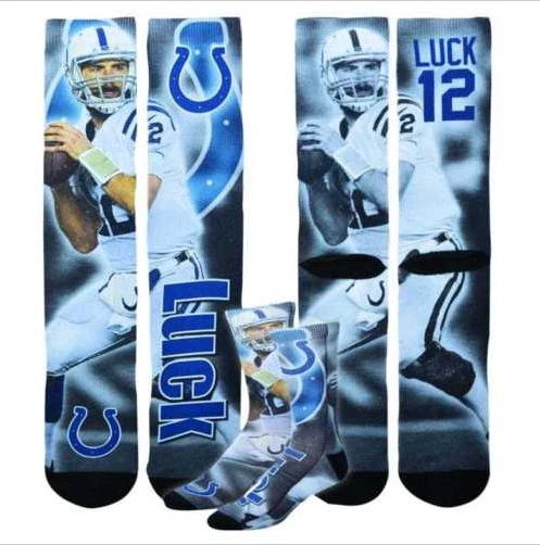 Calcetines Andrew Luck Indianapolis Colts Hombre Grandes 10-13 Nuevos Con Etiquetas  Foto 1 de 1