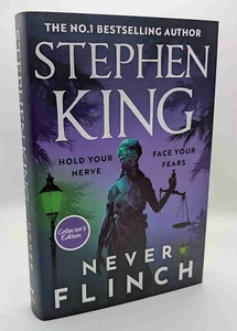 Stephen King - Never Flinch - WH Smith Collector's Edition (Purple Cover) - Zdjęcie 1 z 4