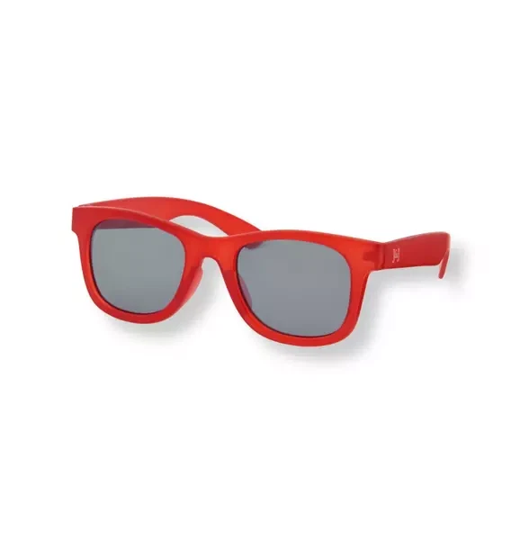 Gafas de sol ovaladas Janie and Jack para bebés niños talla 0-2 años en rojo esmerilado $15 Foto 1 de 4