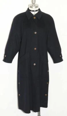 L 14 B44 英寸蓝色 LODENFREY 羊毛冬季长款大衣澳大利亚女式短袖 — 第 1/4 张图片