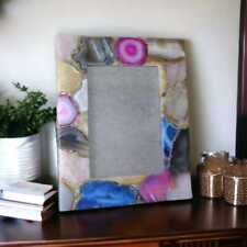 Multicolor Quartz Agate Picture Frame, Gallery Frame, Wall Decor,Classic Photo