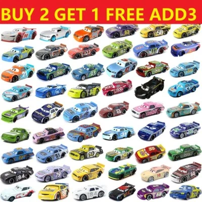 Lote de coches Disney Pixar Lightning McQueen 1:55 diecast coches juguetes niños precio de fábrica~ Foto 1 de 3