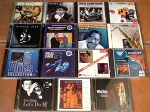 JAZZ BLUES & SWING 18-Disc CD 15 Album Bundle inc MILES DAVIS BASIE HOOKER GETZ - Picture 1 of 1