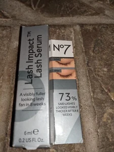 No7 0.2 fl oz Lash Impact Lash Serum for Fuller, Thicker and Darker Lashes - Picture 1 of 3