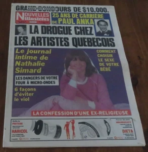 Nouvelles Illustrées 1982 NATHALIE SIMARD Paul Anka DIANE DUFRESNE Alys Roby - Picture 1 of 11