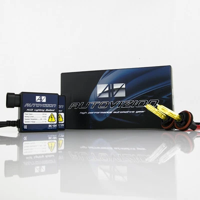 Autovizion 35 Watt Super Compact H9 3000K Golden Yellow HID Xenon Kit High Beam - Image 1 of 4
