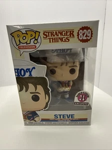 Stranger Things Funko Pop Steve Holding Banana Derramada Baskin Robbins Exclusivo - Imagen 1 de 8