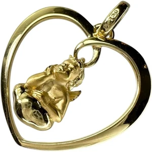 Carrera y Carrera Ángel motivo Ángel colgante superior K18 oro 4,9 g mujer - Imagen 1 de 10