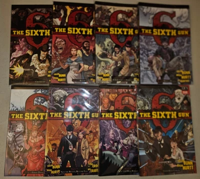 The Sixth Gun TPB Vol. Lote de prensa Oni Cullen Bunn 1 2 3 4 5 6 7 8 (tapa blanda GN)* Foto 1 de 4