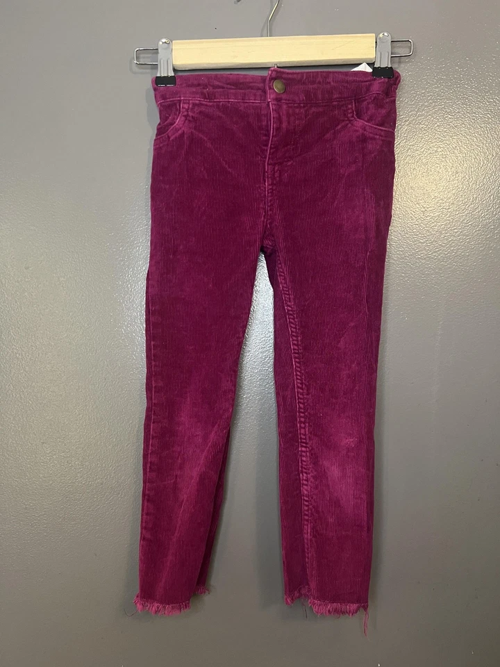 Pantalones Vineyard Vines Niñas 6 Rosa Pana Cintura Ajustable Dobladillo Crudo Elástico Foto 1 de 4