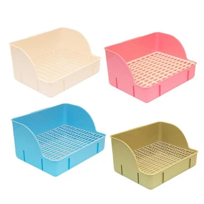 Rabbit Litter Box Cage Toilet Bedding Box for Small Animals Chinchillas Rats - image 1 of 2