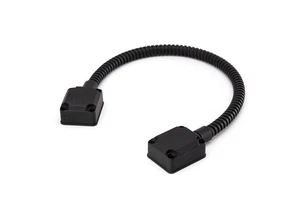 FHC DL00PBL Armored Surface Applied Wire Door Loop - Black - Picture 1 of 2