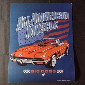 Big Dog Sportswear "All American Muscle" BLAU 11" x 14" Poster (2006) #2583 - Bild 1 von 3
