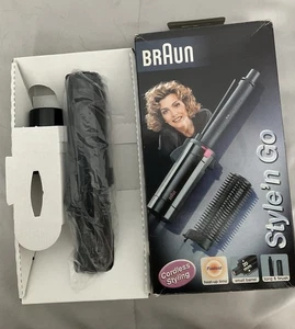 Braun Style’n Go GCS 70 Tongs and Brush Black Brand New - Picture 1 of 11