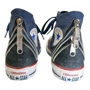 Converse Chuck Taylor Tri Zip Hi Navy Red White 545021C Womens Size 7 US 3012 - Picture 1 of 12