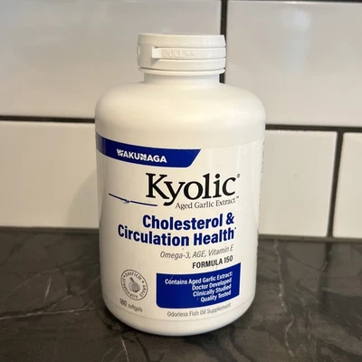 Extracto de ajo envejecido Kyolic colesterol y salud circulacional 180 cápsula blanda caducidad 26/09 Foto 1 de 3