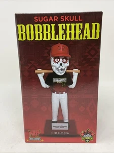 Columbia Chicharrones Sugar Skull Bobblehead MiLB The Fun Of Being A Fan RARE - Picture 1 of 5