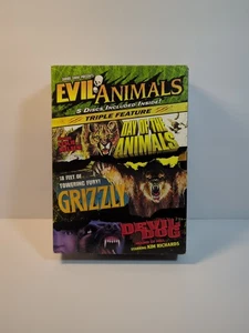Evil Animals Triple Feature DVD Boxset - Grizzly/Day of the Animals/Devil Dog - Imagen 1 de 4
