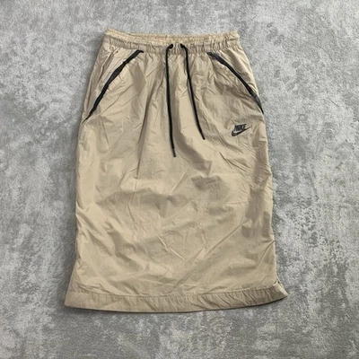 Nike Skirt Women Small Brown Sportswear NSW Tech Hypermesh Woven Midi Athleisure - Image 1 of 4
