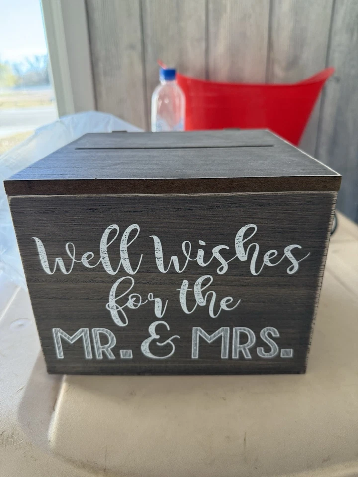 Tarjetas de Consejos y Deseos para Recién Casados Boda Recepción Decoraciones con Caja Foto 1 de 4