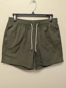 Wowie Shorts Herren M grün Kordelzug Tribal Pocket Liner Badehose Badeanzug - Bild 1 von 11