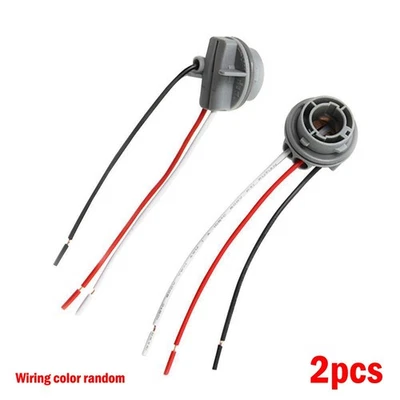 2pcs 1157 Car Bulb Holder Lamp-Socket Adapter LED-Light Wiring Connector - Image 1 of 4