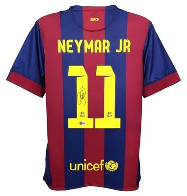 Neymar JR 2014-15 FC Barcelona Nike Signed Jersey Beckett Authenticated #BS62488 - Image 1 of 4