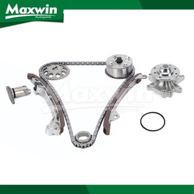 Kit de cadena de distribución bomba de agua para Toyota Celica Corolla Matrix Pontiac Vibe 1,8 L Foto 1 de 4