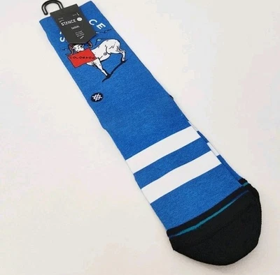 Calcetines Stance Para Hombre Grandes Colorado Crew 9-13 Azul Calcetines Largos Soporte Arco de Cabra Foto 1 de 4