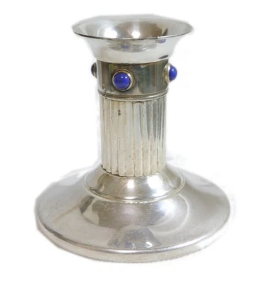 Authentic Cartier Candle stand Lapis lazuli Metallic #4105 - Image 1 of 4