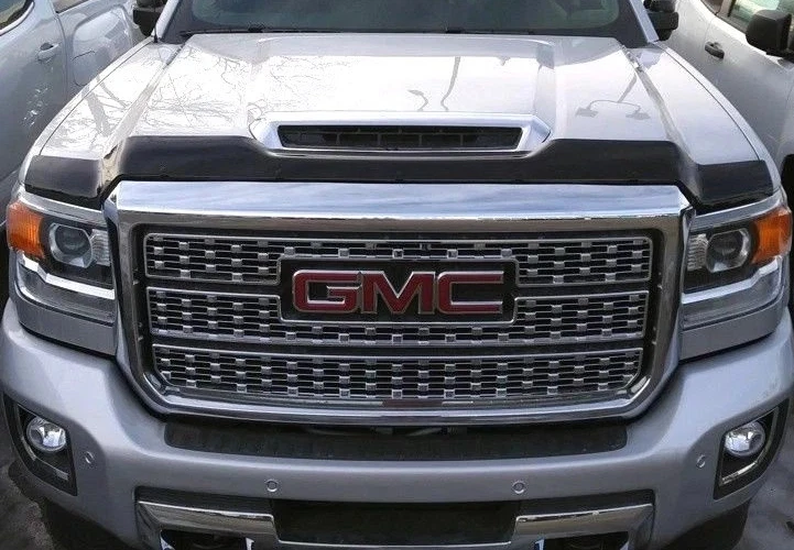 Protector de capó Aeroskin deflector protector contra insectos para GM Sierra 2500 Scoop 2017-2018 Foto 1 de 4